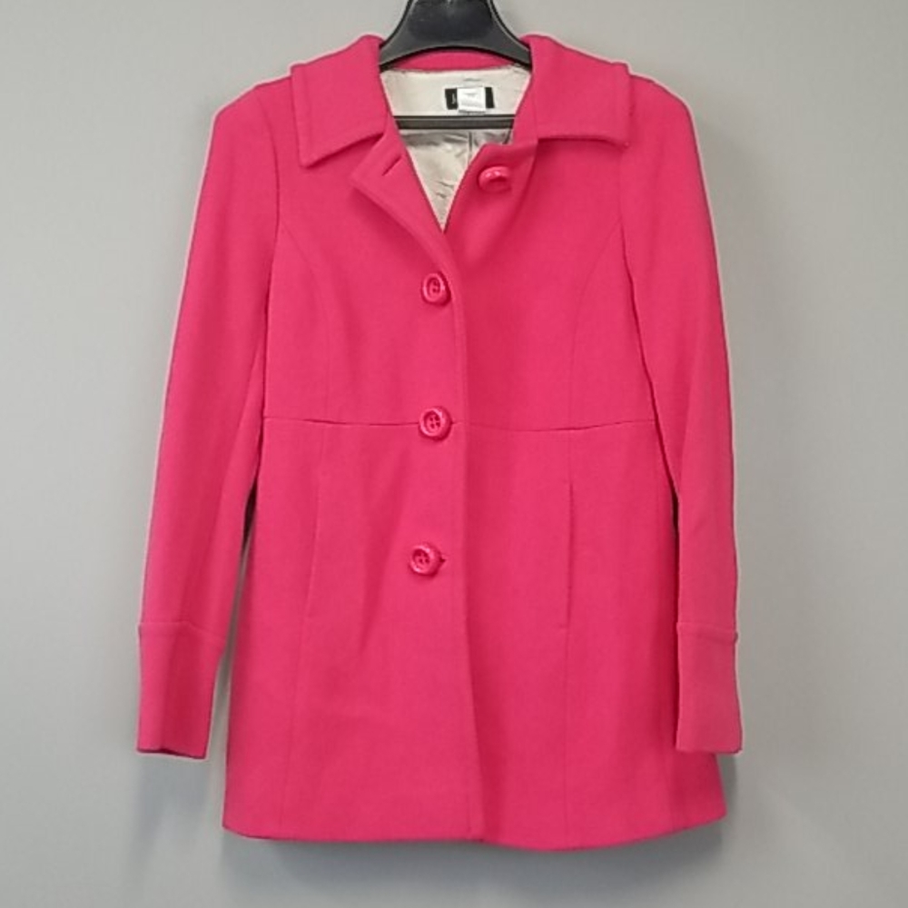 J.Crew Pink Wool Piqué Felicia Coat size 4